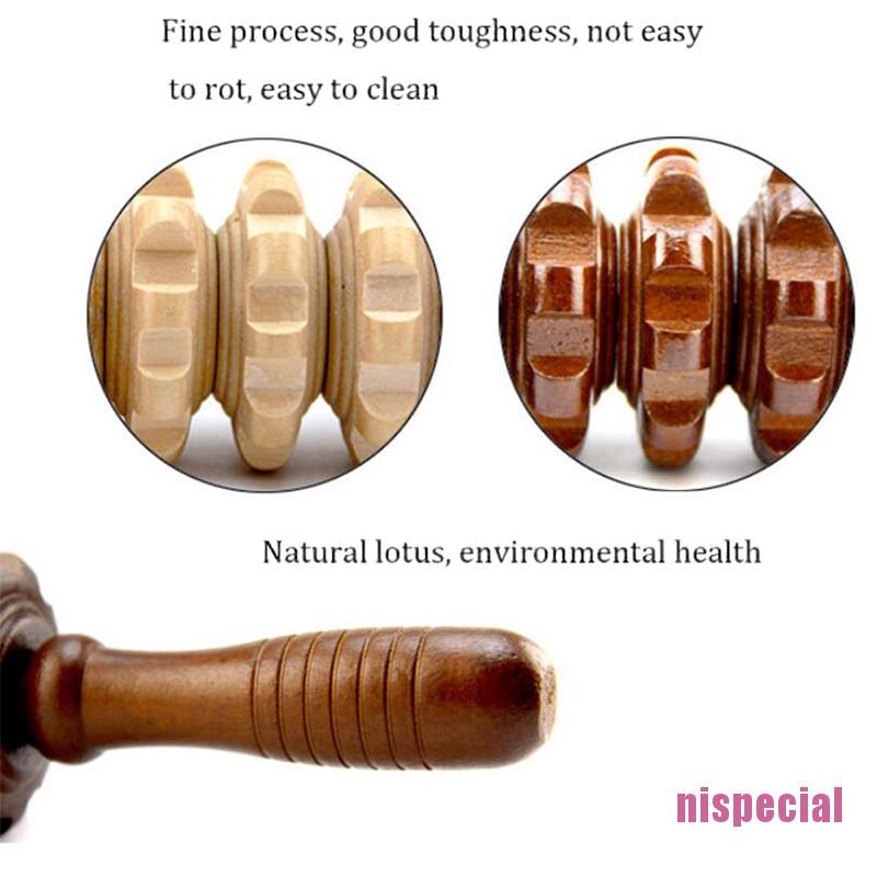 (Hàng Mới Về) Dụng Cụ Mát Xa Giảm Đau Bằng Gỗ