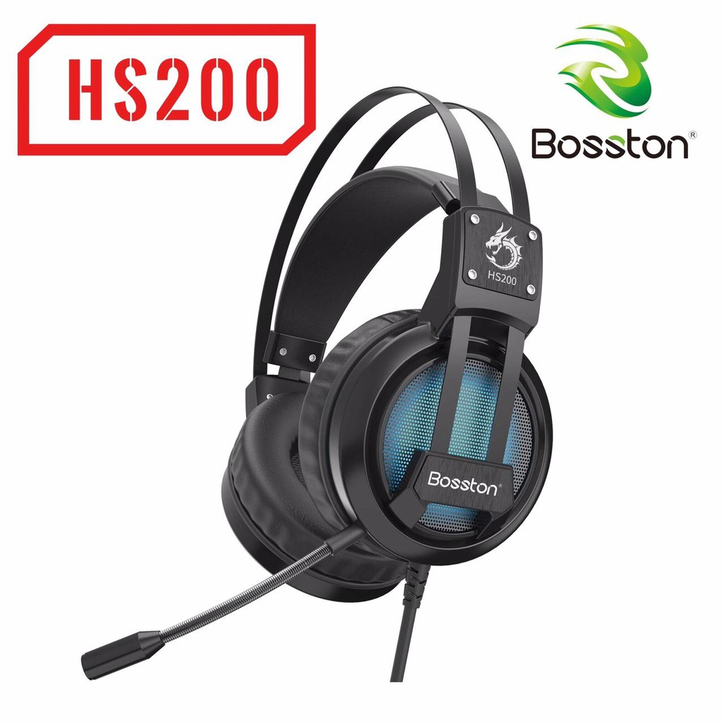 Tai nghe Gaming Bosston H-200 ♥️Freeship♥️ Giảm 30k khi nhập MAYT30 - Tai nghe chơi game giá rẻ Bosston H-200 game thủ