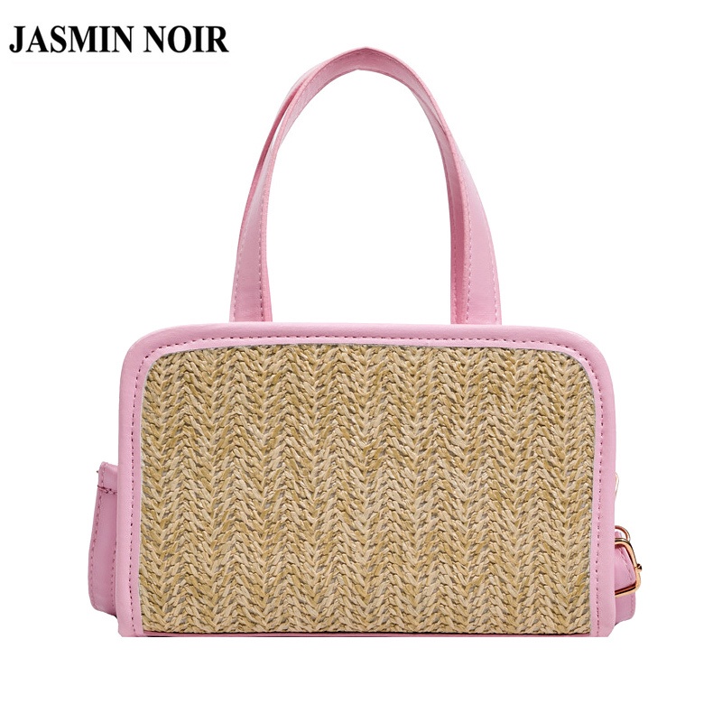 Túi xách JASMIN NOIR đan rơm thời trang nữ tính tùy chọn màu sắc