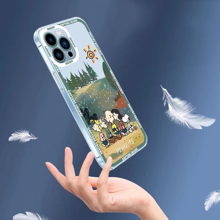 Ốp Điện Thoại Silicon TPU Mềm Trong Suốt In Họa Tiết Dễ Thương Cho iPhone 12 13 X XS XR 11 Pro Max 6 6S 7 8 Plus