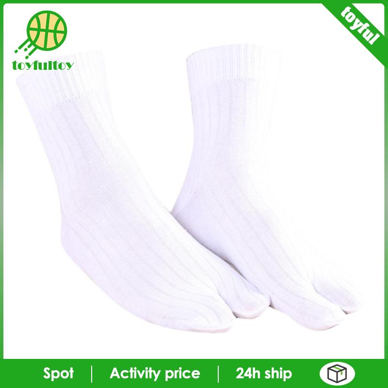 Vớ Lật 2 Ngón Bằng Cotton Co Giãn Màu Xanh Dương Unisex
