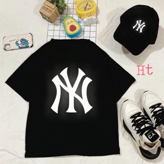 Set áo thun phản quang + mũ phản quang NY hoặc Đầu sói hoa cúc