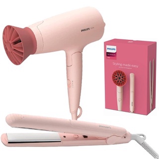 Bộ máy sấy và máy ép tạo kiểu tóc Philips BHP398 00 - Hàng chính hãng 