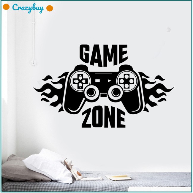 Sticker Dán Tường Họa Tiết Game Zone
