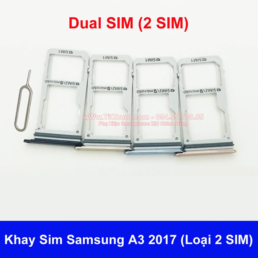 [Chính Hãng] Khay sim Samsung A3 2017 A320 ZIN