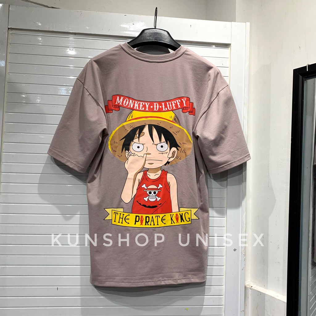 [Mã SKAMCLU7 giảm 10% Tối Đa 50K đơn 0Đ] Áo thun LUFFY MŨ RƠM V2 3 màu Kun shop | BigBuy360 - bigbuy360.vn