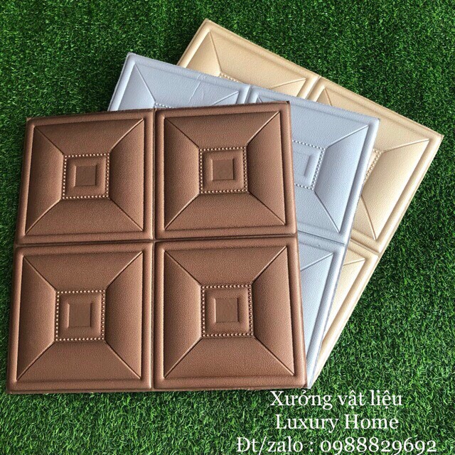 Xốp dán tường giả da 60.60 dày 1cm dùng livetream | BigBuy360 - bigbuy360.vn