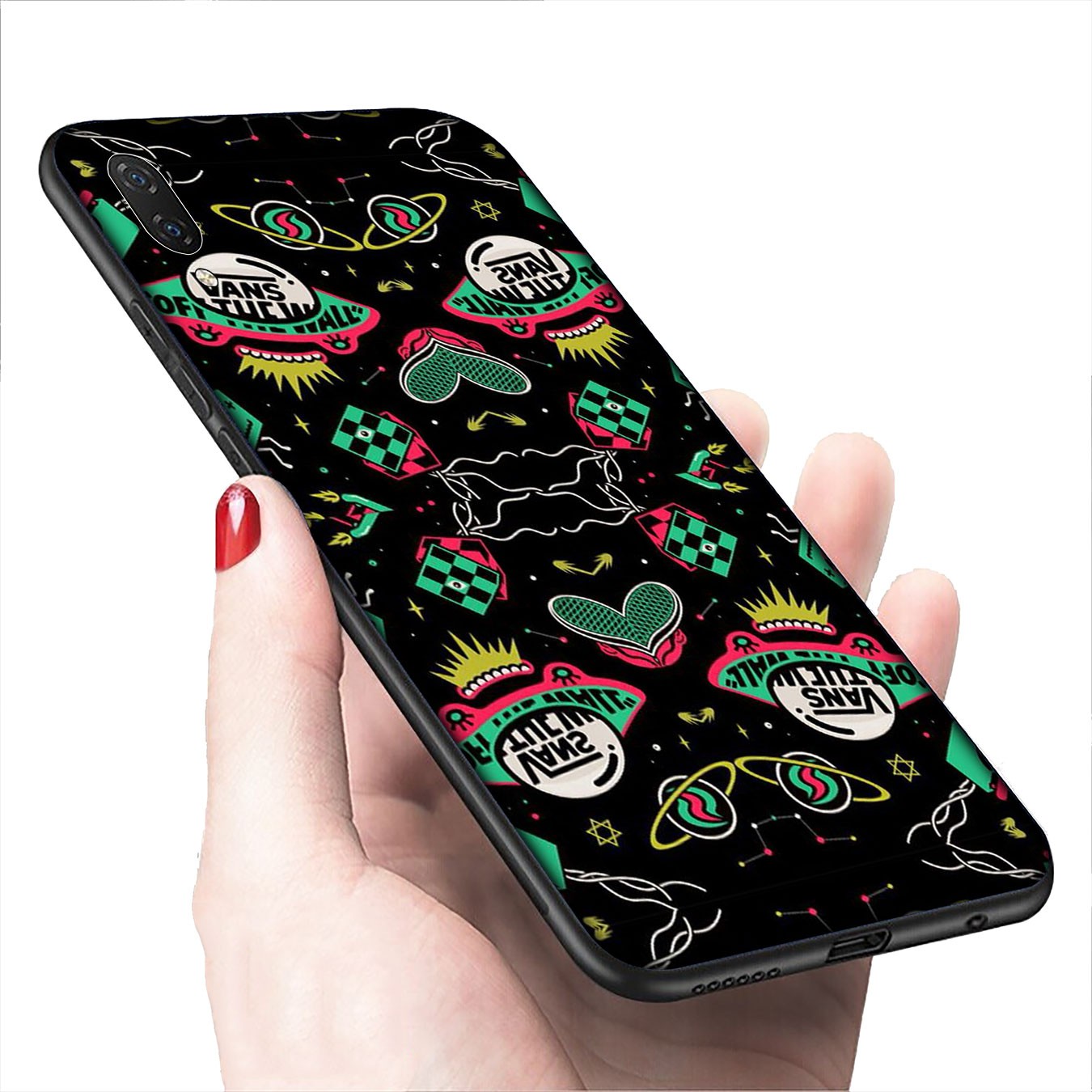 Soft Silicone iPhone 11 Pro XR X XS Max 7 8 6 6s Plus + Cover Vans Art Cartoon Phone Case