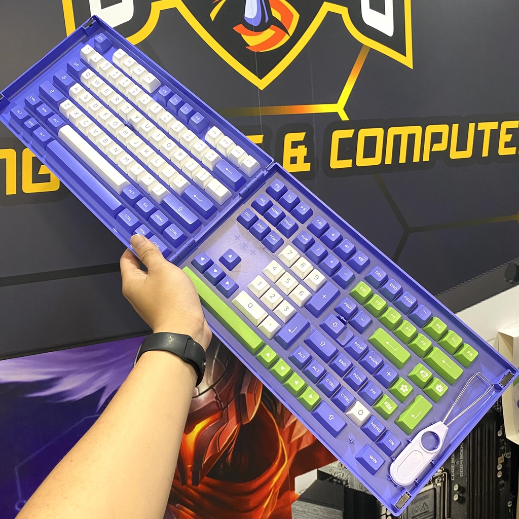 Bộ Keycap AKKO Very Peri | Chất liệu PBT Double Shot | ASA Profile | 197 nút
