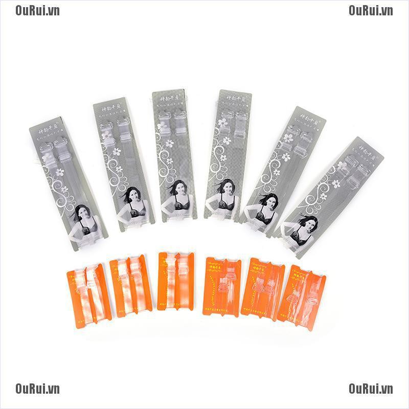 Bộ 3 Cặp Dây Áo Ngực Trong Suốt Độc Đáo