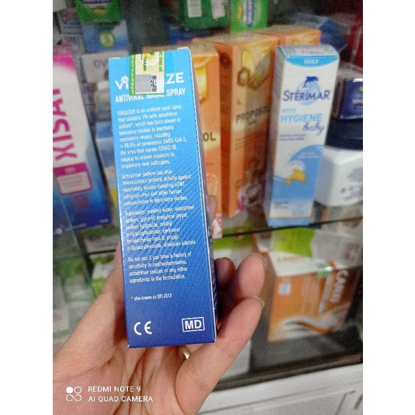 Xịt  mũi Viraleze kháng khuẩn Starpharma ÚC chai 10 ml ngăn ngừa tái nhiễm virus