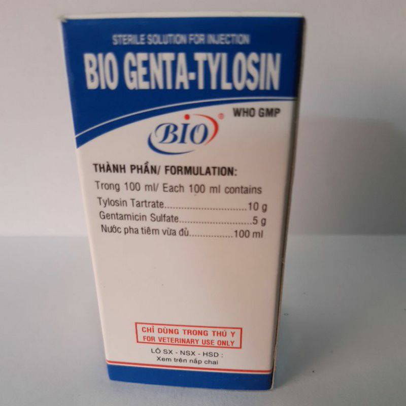 Dung dịch tiê.m Bio Genta Tylosin 20ml