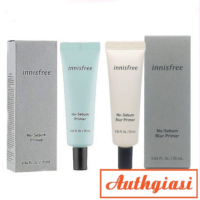 Kem lót trang điểm \ kiềm dầu Innisfree No-sebum Primer siêu che phủ lỗ chân lông 25ml [Mới 2019]
