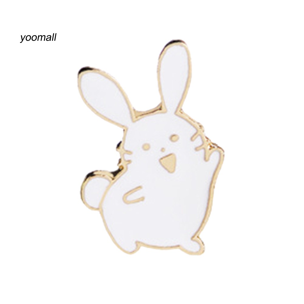 YOML✔Cute Women Cartoon Rabbit Brooch Pin Enamel Denim Backpack Badge Jewelry Gift