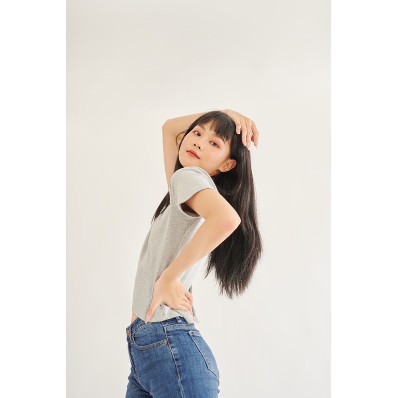 Quần jeans LEN clothing ống suôn lật lai 8094-8095
