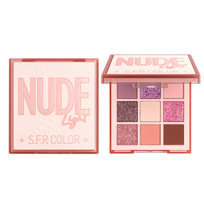 mẫu da 9 màu phấn mắt bảng, chín vuông bảng lưới eyeshadow, châu Âu và Mỹ eyeshadow | BigBuy360 - bigbuy360.vn