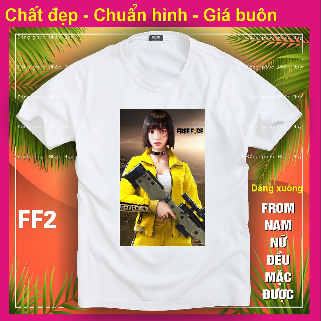 áo thun game free fire FF1,phông bao đổi trả,chất đẹp