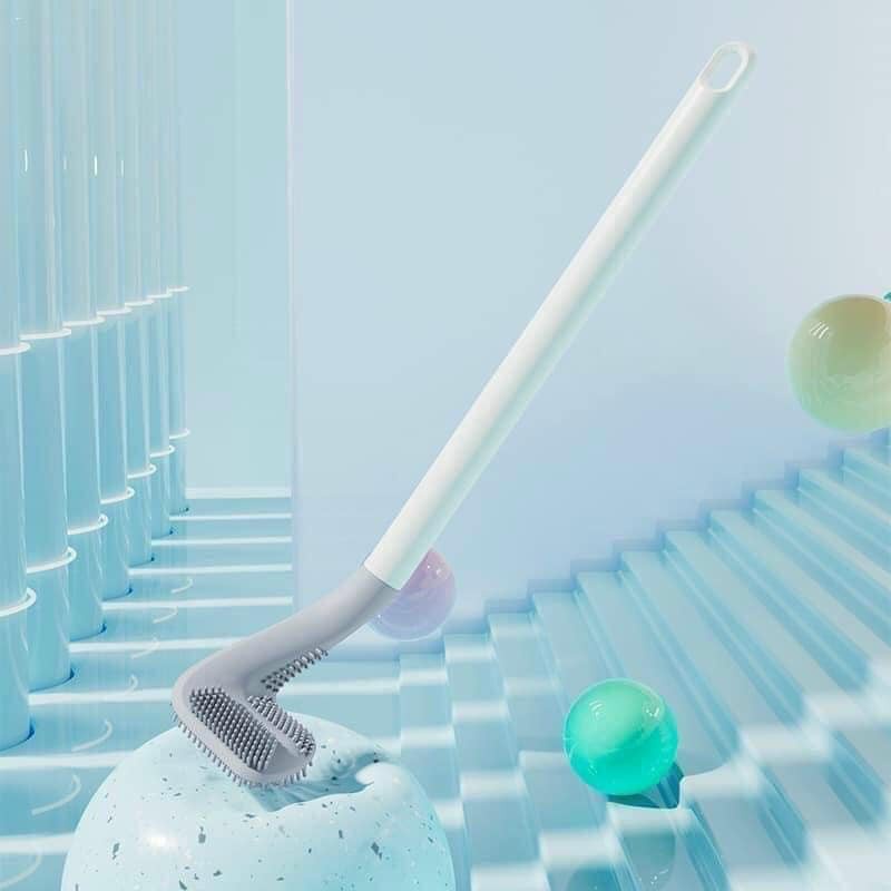 Chổi cọ toilet hình gậy gôn silicon ,chổi chà rửa nhà vệ sinh bồn cầu
