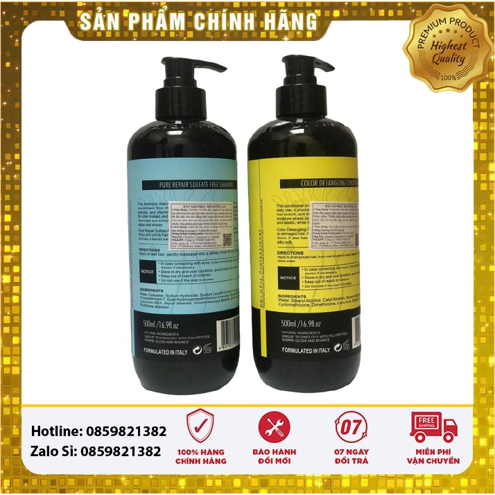 BỘ DẦU GỘI DẦU XẢ DƯỠNG ẨM PHỤC HỒI DELOFIL 500ml*2 | BigBuy360 - bigbuy360.vn