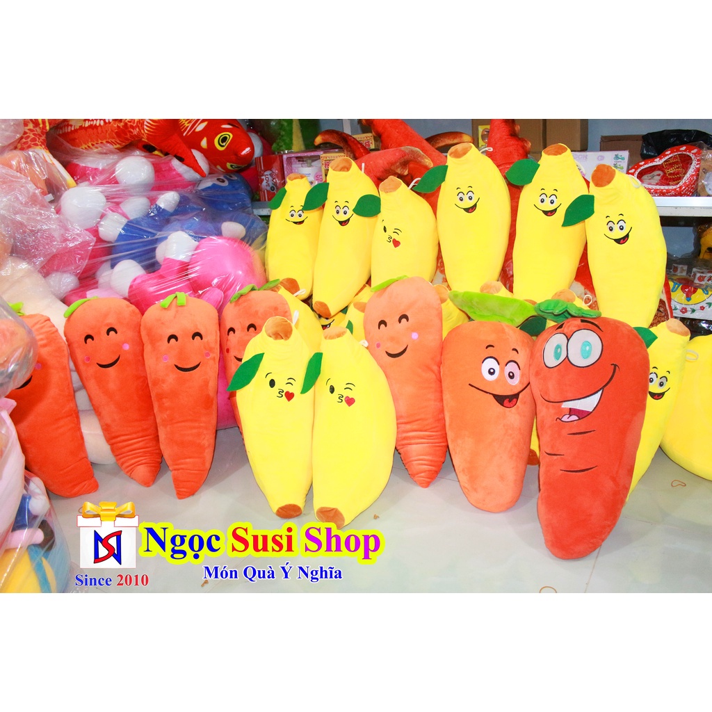 Gấu Bông GỐI ÔM TRÁI CHUỐI SIZE LỚN ẢNH THẬT SIZE 50cm Dài 45cm - THÚ BÔNG TRÁI CHUỐI