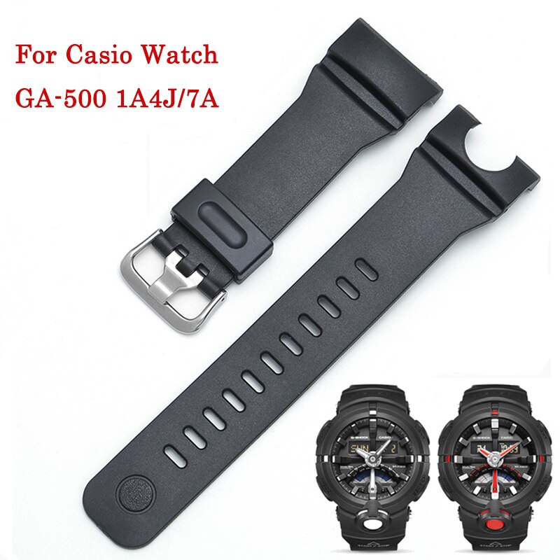 Dây Đeo Silicon Mềm Chất Lượng Cao Cho Casio G-Shock Ga-500 1a4j / 7a