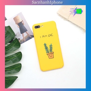 Ốp Silicon dẻo cao cấp mềm mịn in hình Cute I am OK màu vàng cho iPhone - a23f