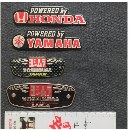 Tem NHÔM LOGO HONDA, YAMAHA