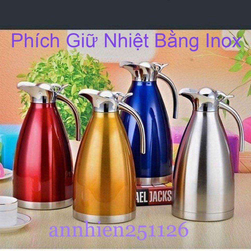 Phích Giữ Nhiệt An Toàn 2L Bằng Inox