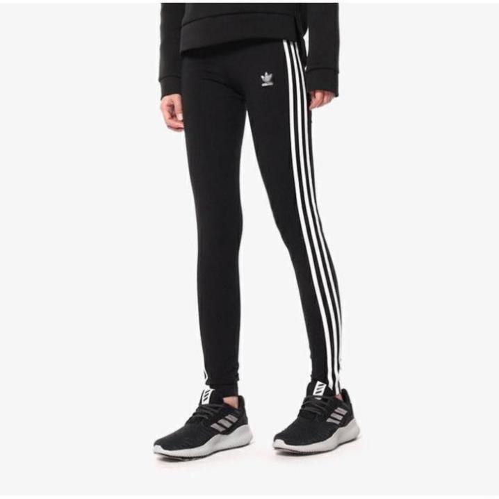 Quần Tập Gym Nữ [Legging] Đen Sọc Hông Truyền Thống [ĐỒ TẬP]