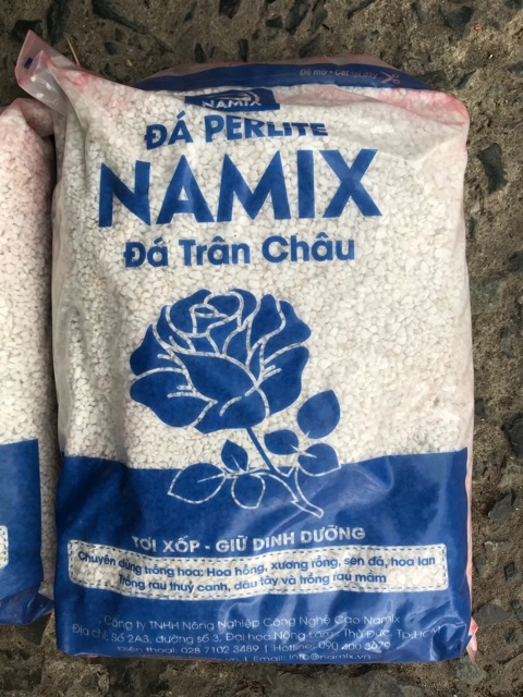 ĐÁ PERLITE NAMIX - ĐÁ TRÂN CHÂU - XỐP - GIỮ DINH DƯỠNG TỐT.