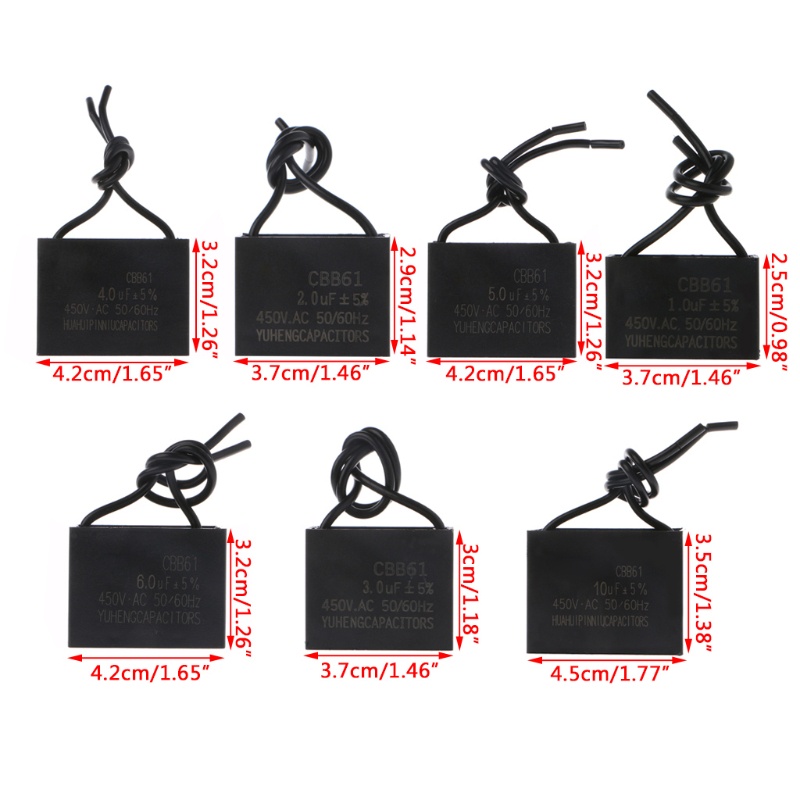 Tụ Điện Động Cơ Quạt Trần ROX CBB61 450V 1 / 2 / 3 / 4 / 5 / 6 / 10