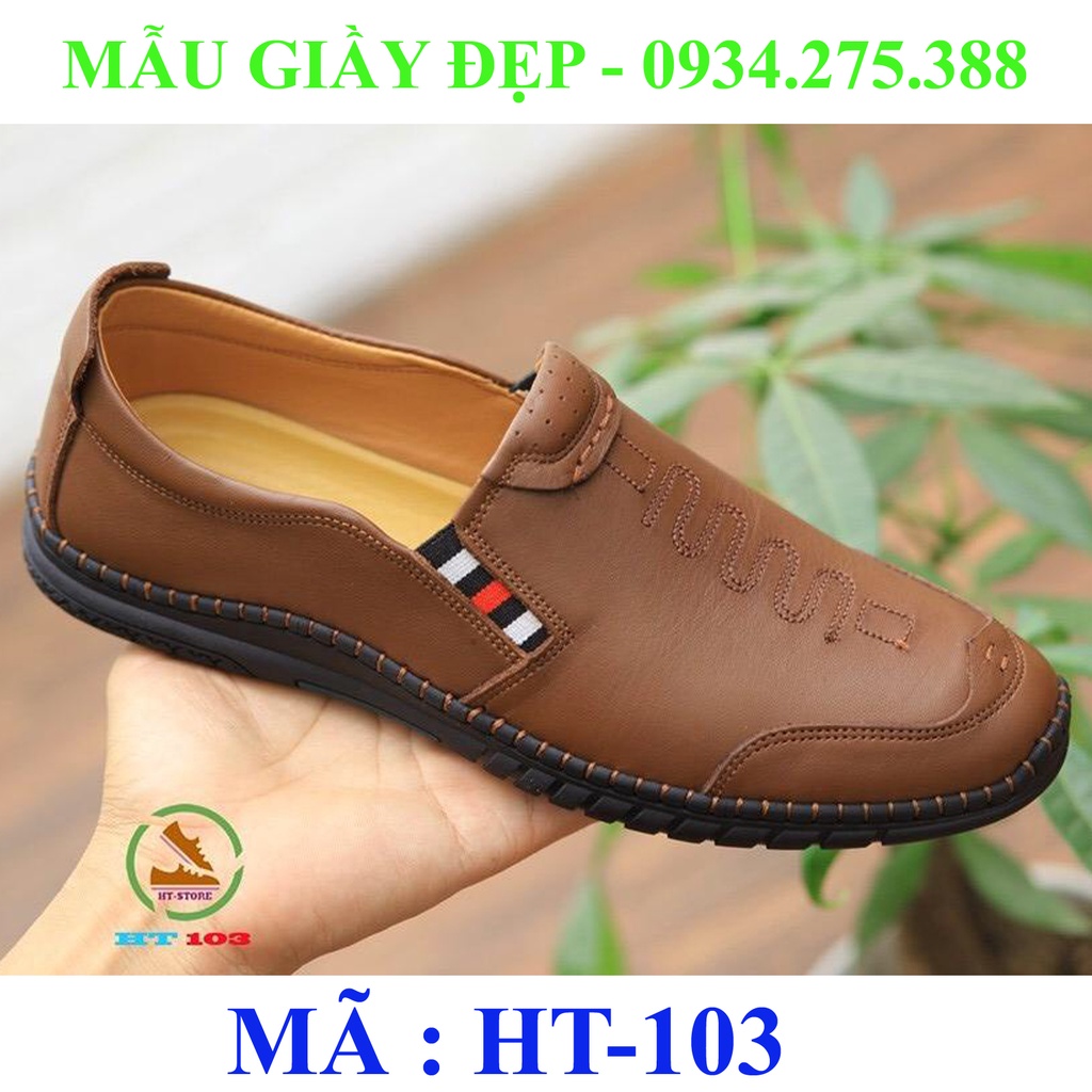 Giầy da nam cao cấp, da bò thật, đế cao su đúc nguyên khối, phom dáng trẻ trung, khỏe mạnh