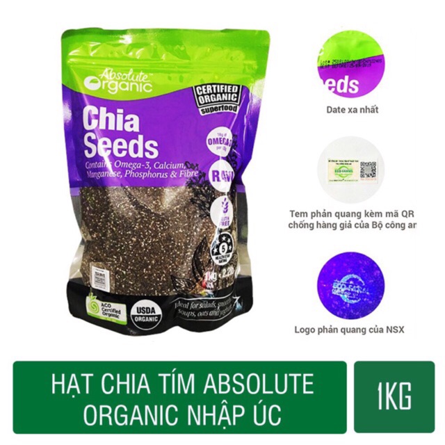 100gr hạt chia úc