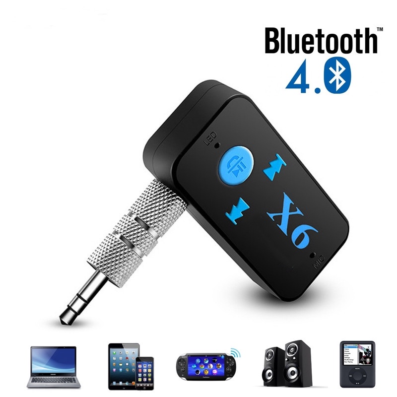 Thiết Bị Truyền Nhận Tín Hiệu Bluetooth 4.0 B' X6 Kèm Mic Cho Xe Hơi