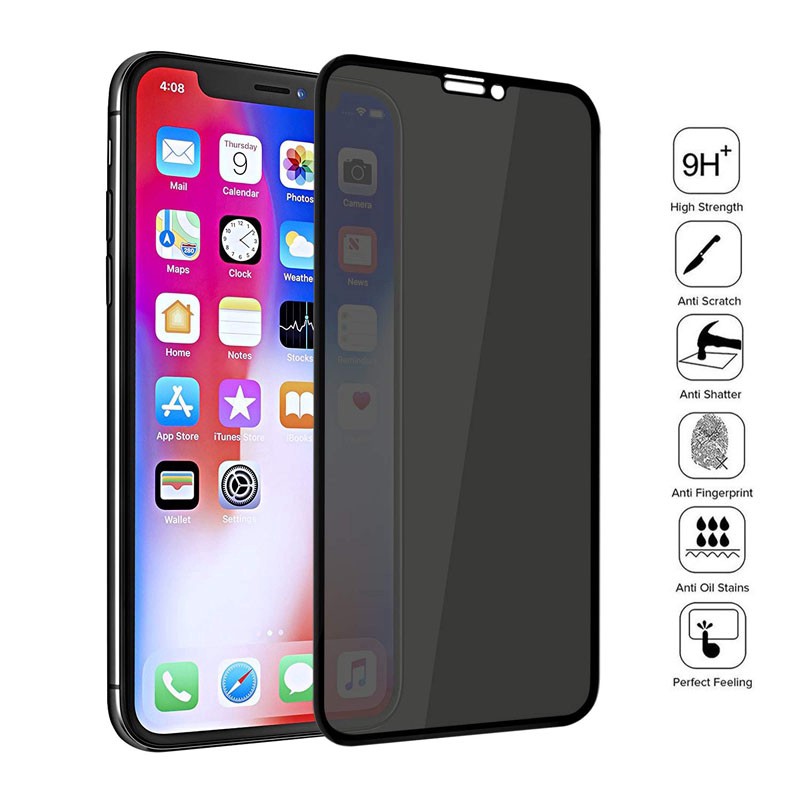 Kính cường lực ip chống nhìn trộm Full màn 7/7plus/8/8plus/plus/x/xr/xs/11/12/pro/max