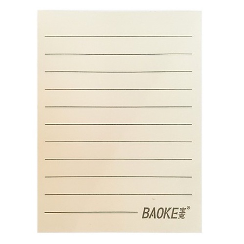 Sticky Note Màu Pastel Có Dòng Kẻ - 100 tờ Baoke