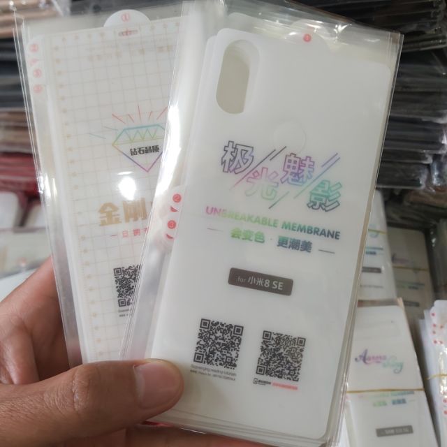 Combo Miếng dán trong PPF mặt trước+mặt sau Xiaomi mi 8 se(tự phục hồi vết xước)