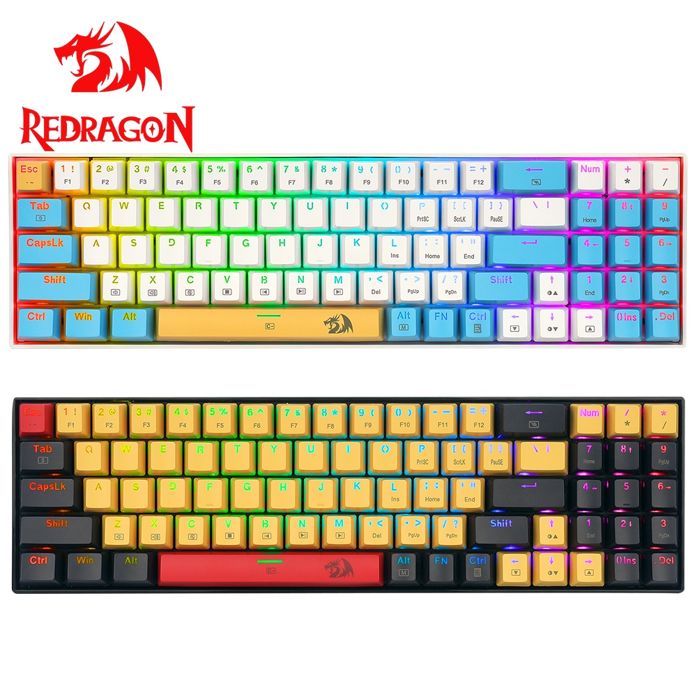 Bàn phím cơ REDRAGON K688 RGB 78 phím có dây cáp tháo được màu sắc tùy chọn