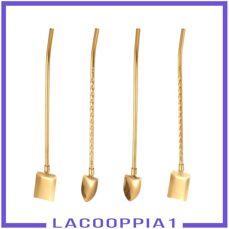 [Lacooppia1] Muỗng Khuấy Bằng Thép Không Gỉ Trọng Lượng Nhẹ Cho Trộn