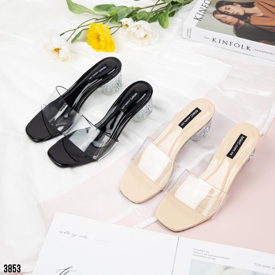 🔥HÀNG CAO CẤP🔥Guốc cao gót 5p/guốc trong suốt hàng full box