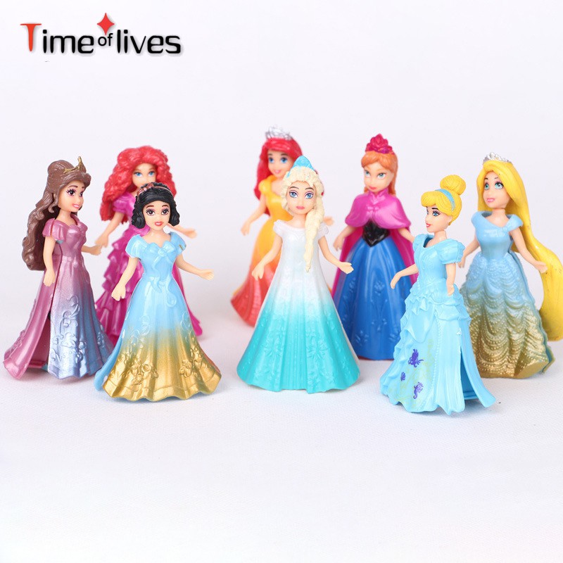 Bộ Búp Bê Công Chúa Trong Phim Frozen (8 Cái)