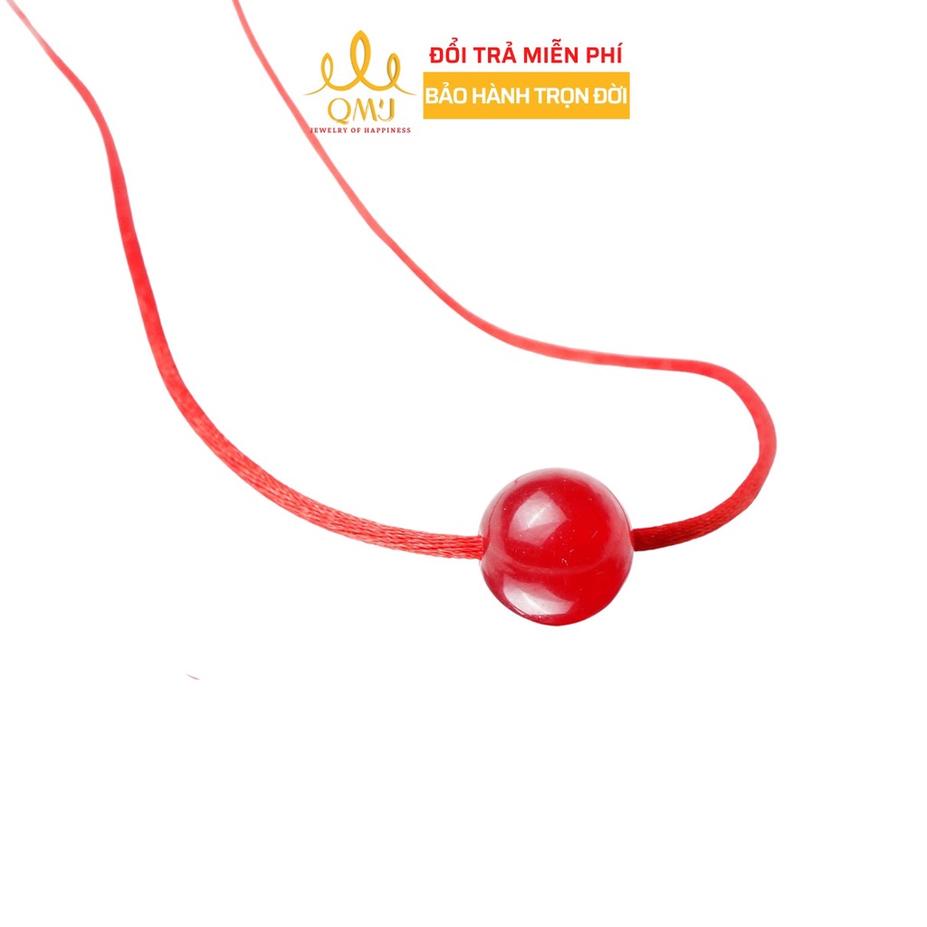 QMJ Vòng cổ chỉ đỏ may mắn mix đá nhân tạo dây chuyền đôi cho cả nam và nữ - Q416