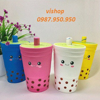 [CÓ VIDEO] ( hàng sẵn ) SquiShy CỐC TRÀ SỮA to