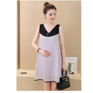 Đầm Bầu Voan 2 Lớp Nhiều Size