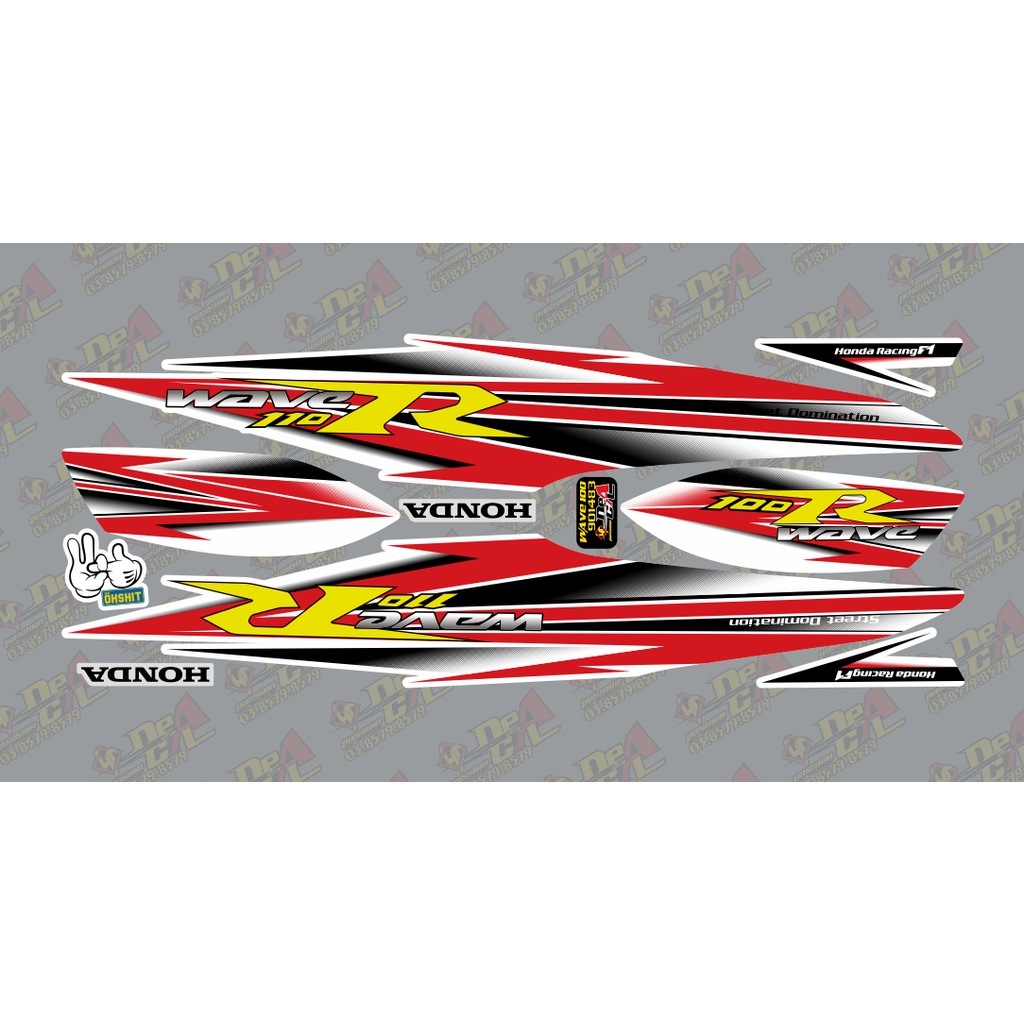 Tem rời Wave a 50 - 100 cc Đời 2006-2016 Mẫu wave R 901483