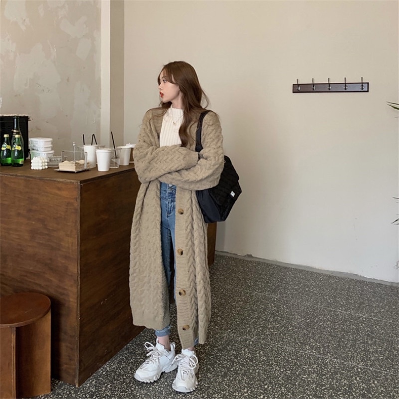 Áo khoác len cadigan dáng dài bigsize ulzzang order