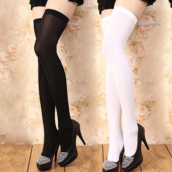 Vớ Dài Qua Gối Màu Trơn Co Giãn Thời Trang Cho Nữ | BigBuy360 - bigbuy360.vn