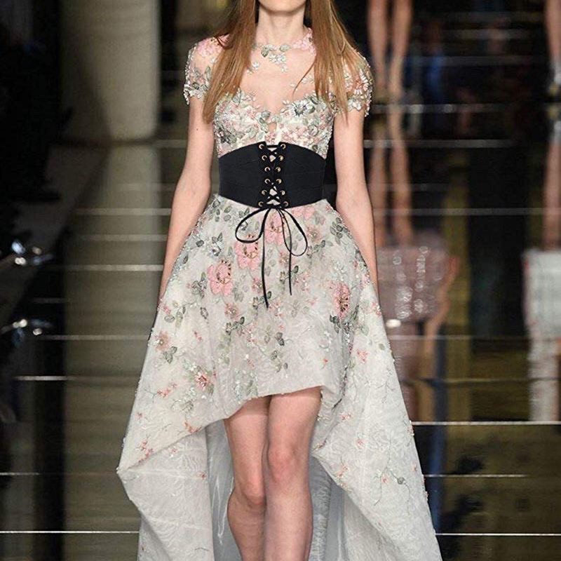 Đai thắt lưng Corset dải rộng co giãn thời trang dành cho nữ