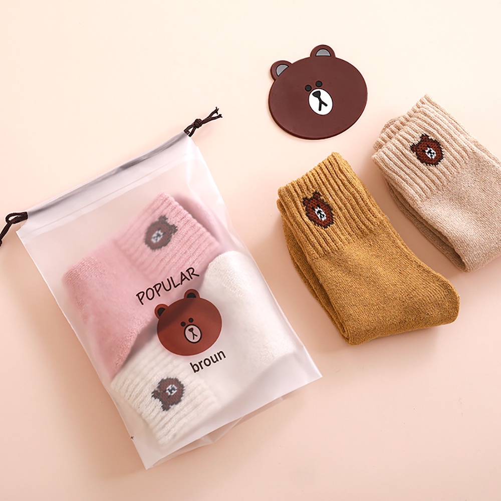 Epoch Túi Dây Rút Trong Suốt Đựng Đồ Trang Điểm In Hình Kỳ Lân Hoạt Hình Dễ Thương