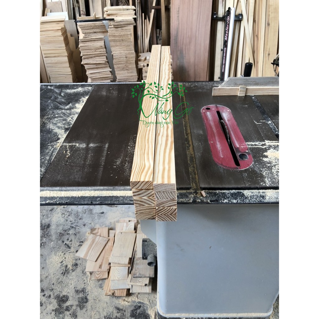 Combo 10 thanh gỗ Dài 80cm, Rộng 5cm, Dày 1cm